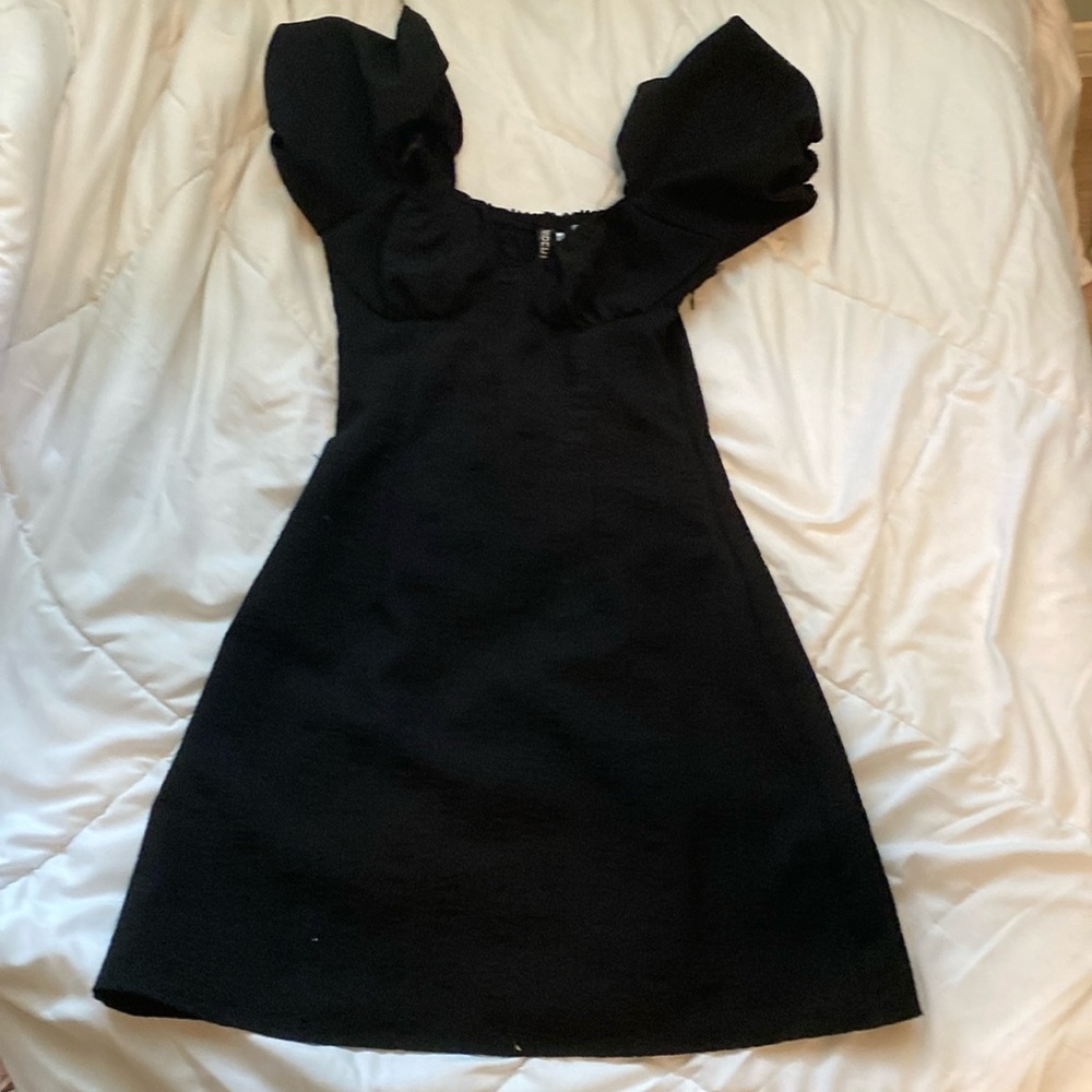 Black mini dress